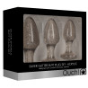 Ouch! Lot de 3 plugs Glitter Argentés